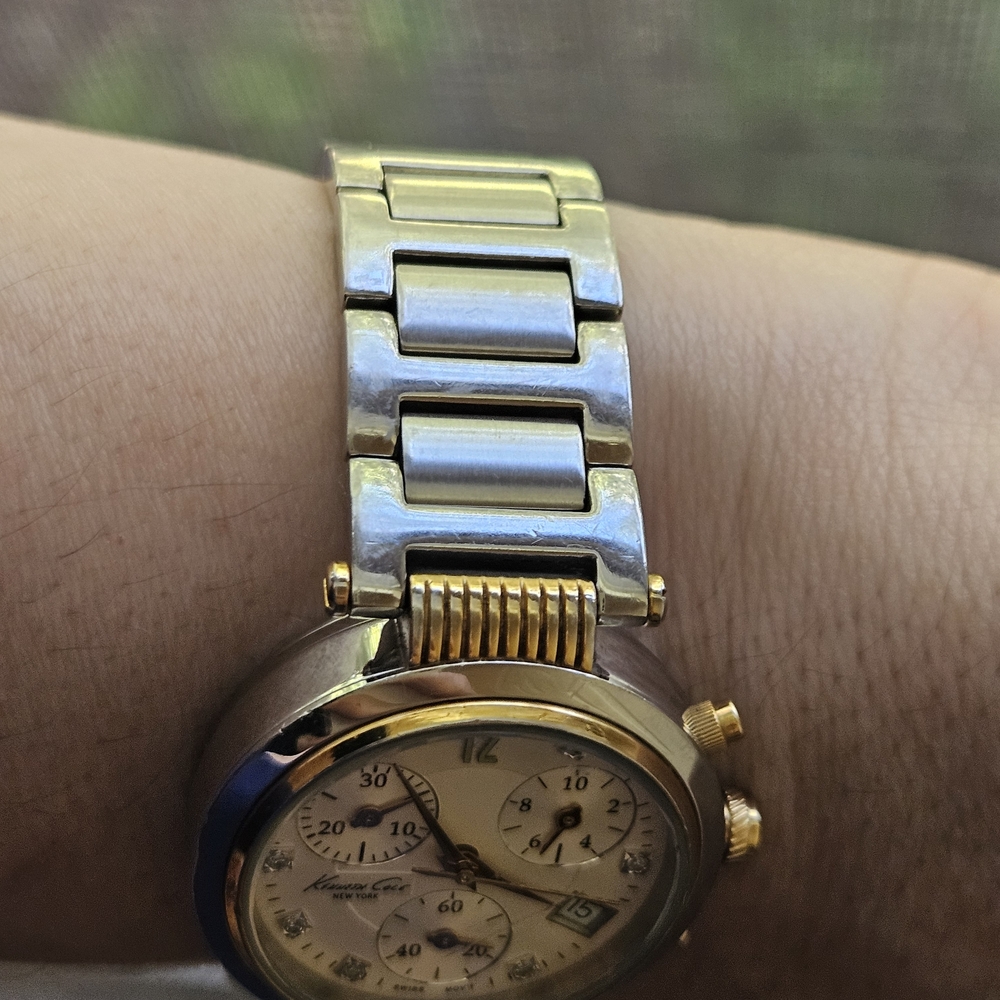 Kenneth Cole Gold and Silver Stainless Steel Watch - Picture 10 of 15